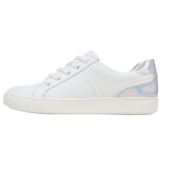 Naturalizer 7.5 Wide White Leather Morrison Lace-Up Fashion Sneaker New - Picture 1 of 11